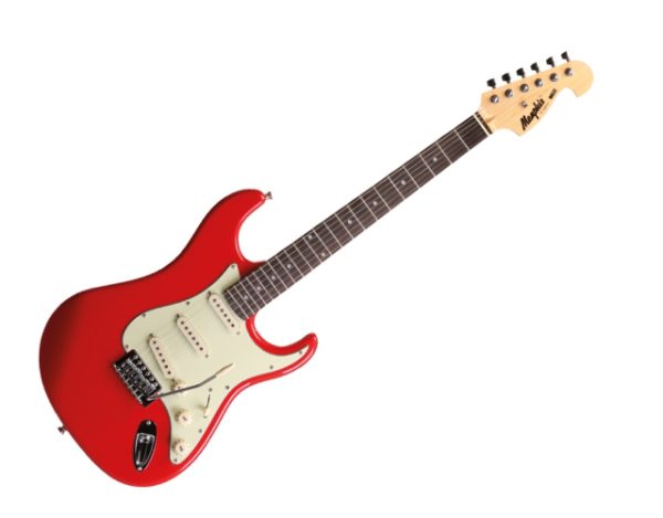 GUITARRA WALDMAN VERMELHA C/ESCUDO BRANCO ST111RD