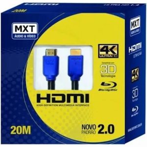 CABO MXT HDMI 2.0 4K ULTRA HD 3D COM FILTRO 20M