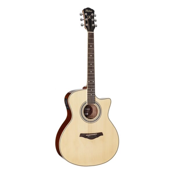 VIOLAO EAGLE HOFMA ELETRICO CUTWAY HMA260 NT