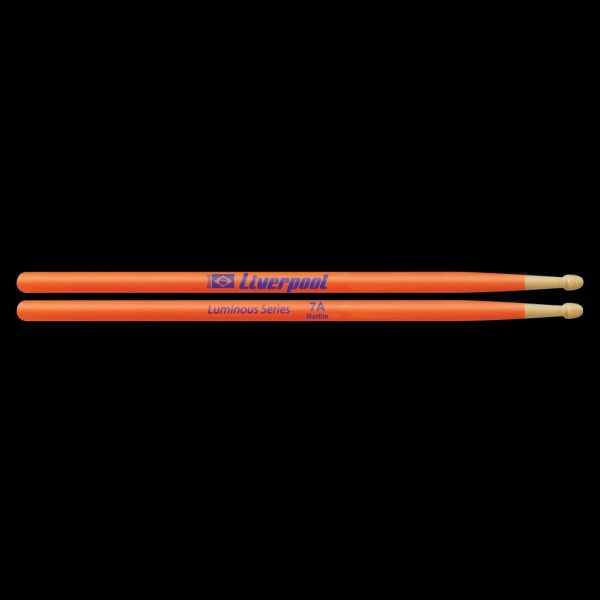 BAQUETA LIVERPOOL LUMINOUS 7A LARANJA FLUORESCENTE MC7AML
