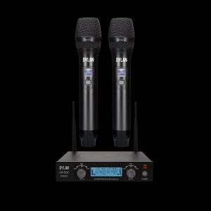 MICROFONE DYLAN S/FIO DUPLO UHF DW 902 POWER