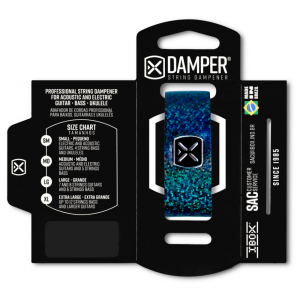 ABAFADOR DAMPER IBOX LG COURO HOLOGRÁFICO AZUL