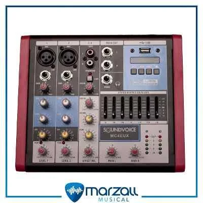 MESA DE SOM COMPACTA SOUNDVOICE MC4EUX