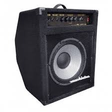 CAIXA MACKINTEC AMPLIFICADA PARA CONTRABAIXO BX200 200W RMS PRETO