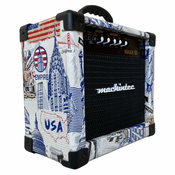 CAIXA MACKINTEC AMPLIFICADA PARA GUITARRA 15W RMS 6 POLEGADAS USA