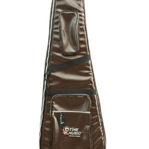 CAPA VIASOM TIME MUSIC SUPER PREMIUM GUITARRA COURO MARROM PELÚCIA CARAMELO C106