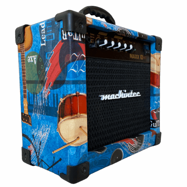 CAIXA MACKINTEC AMPLIFICADA PARA GUITARRA 15W RMS 6 POLEGADAS MUSIC