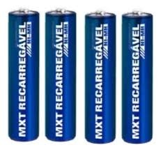 PILHA MXT RECARREGÁVEL C/4 PILHAS 2500MAH