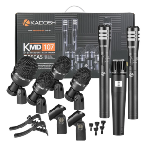 KIT MICROFONE KADOSH P/BATERIA KMD107