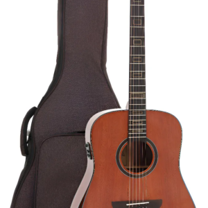 VIOLÃO ZELLMER SOLIDO PROVENANCE CUTWAY FOLK MAHOGANY FOSCO C/BAG