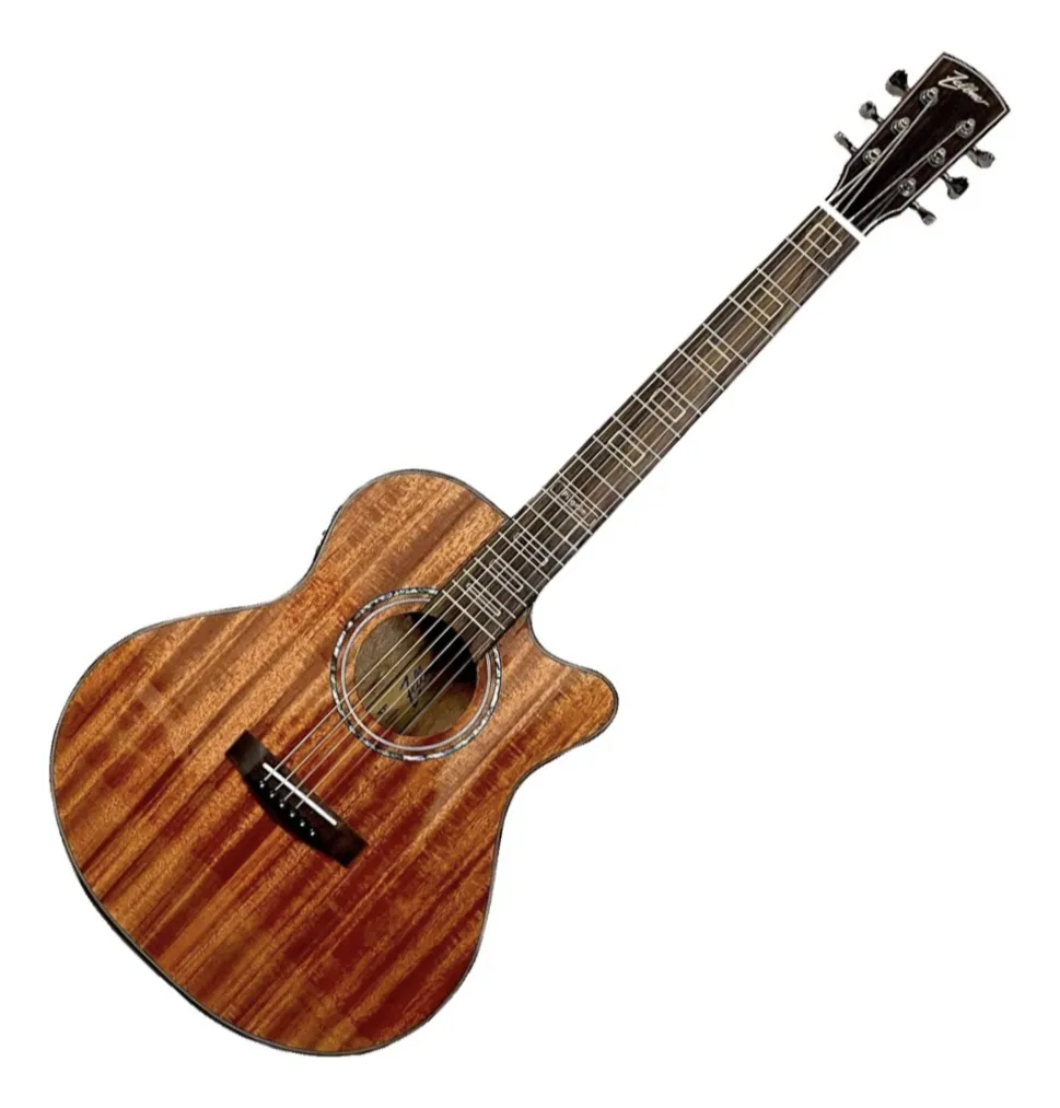 VIOLÃO ZELLMER PILGRIM MAHOGANY BRILHANTE C/BAG