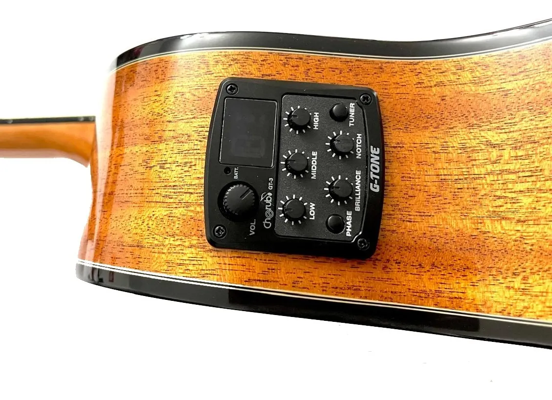 VIOLÃO ZELLMER PILGRIM MAHOGANY BRILHANTE C/BAG