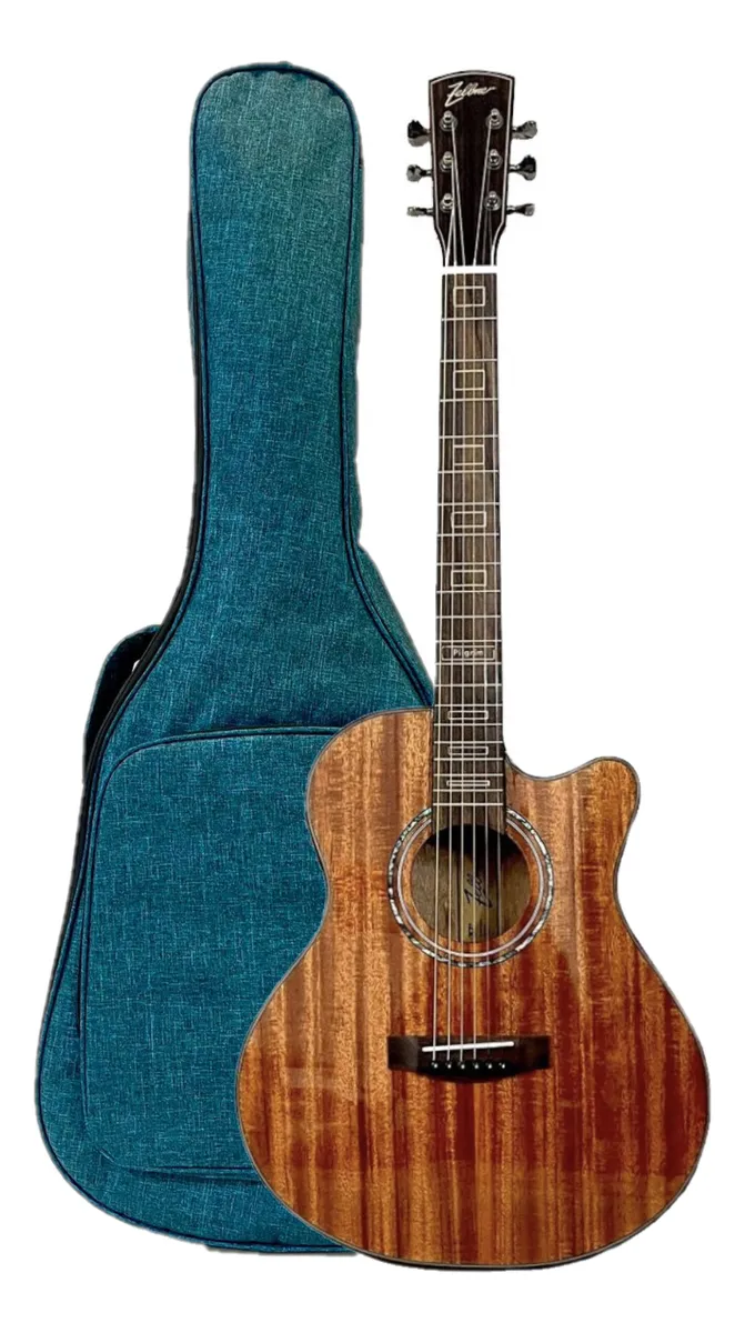 VIOLÃO ZELLMER PILGRIM MAHOGANY BRILHANTE C/BAG