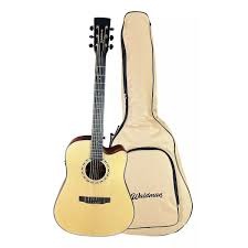 VIOLÃO WALDMAN ELÉTRICO ACÚSTICO AÇO FOLK CUTWAY DCEX1141 N COM BAG