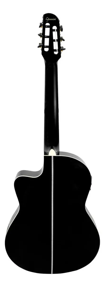 VIOLAO GIANNINI NYLON ELÉTRICO CUTWAY GNF3DCEQ BK
