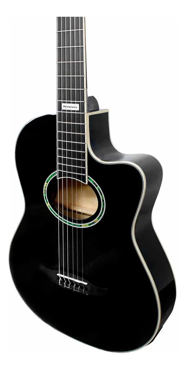 VIOLAO GIANNINI NYLON ELÉTRICO CUTWAY GNF3DCEQ BK