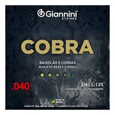 ENCORDOAMENTO GIANNINI BAIXOLÃO 4 CORDAS FOSFORO BRONZE 0.45 GEEBASF