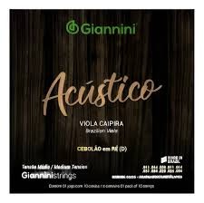 ENCORDOAMENTO GIANNINI VIOLA CAIPIRA BRONZE CEBOLÃO EM D GESVAM