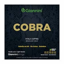 ENCORDOAMENTO GIANNINI VIOLA CAIPIRA BRONZE CEBOLÃO EM MI CV82L