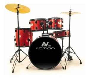 BATERIA TURBO ACTION 22 CROMADA VERMELHA