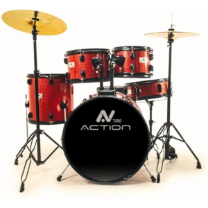 BATERIA TURBO ACTION 22 CROMADA VERMELHA