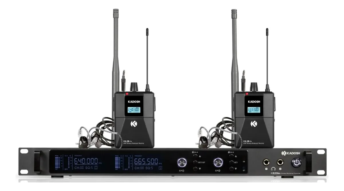 SISTEMA KADOSH DUPLO DE MONITORAMENTO MONO IN EAR K820 IN