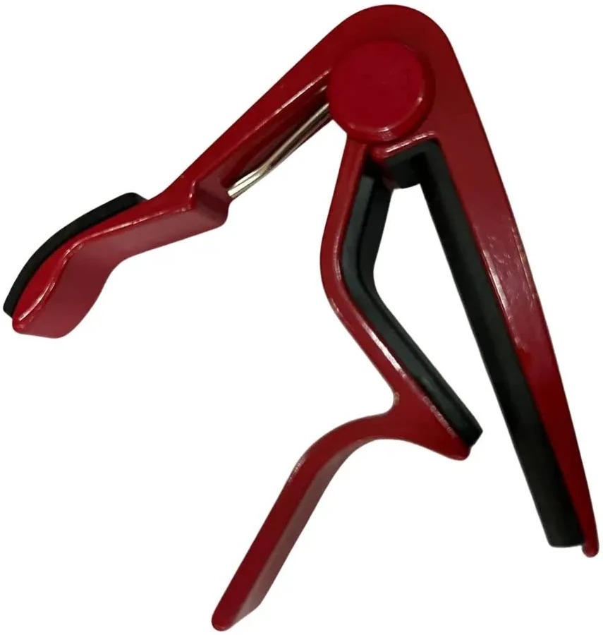 CAPOTRASTE ZELLMER BY MYTH PARA VIOLÃO AÇO VERMELHO MT10